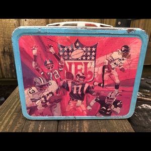 Antique 1978 NFL Metal Lunchbox
